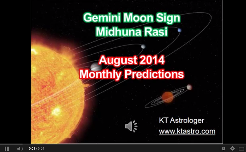 August 2014 Monthly Rasi Palan Astrology Predictions For Midhuna Rasi